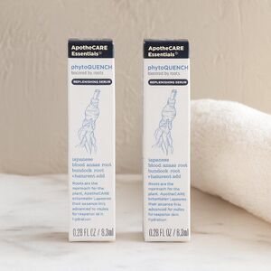 NIB 2-pc ApotheCare PhytoQuench Replenishing Serum + Hyaluronic Acid 0.28 oz